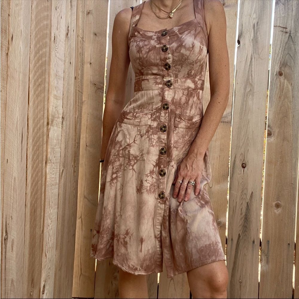 Tie dye midi dress size XS